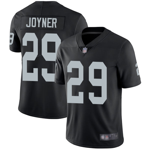 Men Oakland Raiders Limited Black Lamarcus Joyner Home Jersey NFL Football #29 Vapor Untouchable Jersey->nfl t-shirts->Sports Accessory